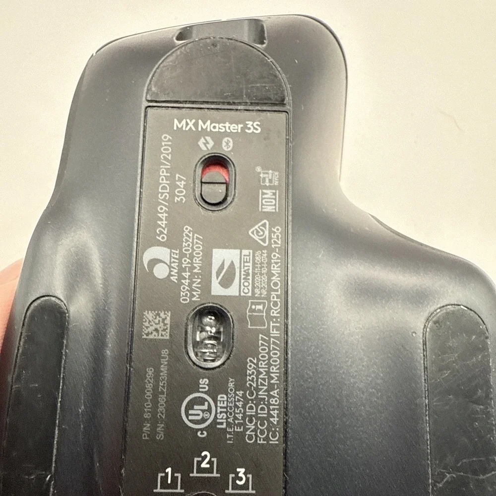 Logitech MX Master 3 for Mac Wireless Bluetooth Optical Mouse Black Scroll Wheel